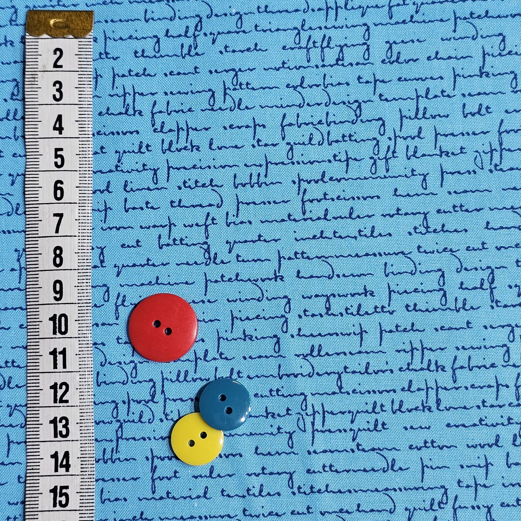 Makower - Quilty Words Howlite Scrawl - M097