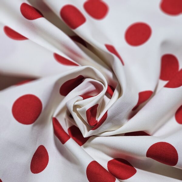 Sevenberry - White with red dots S0053