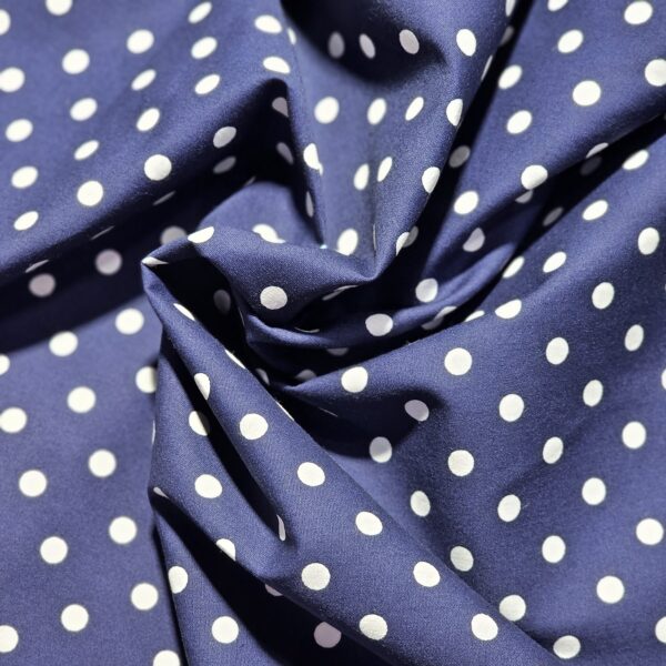 Sevenberry - Dark blue with white dots S0029