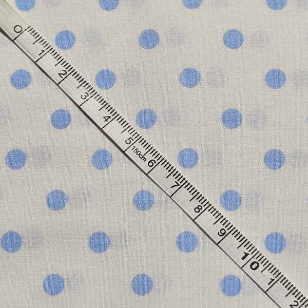 Sevenberry - White with light blue dots S0030