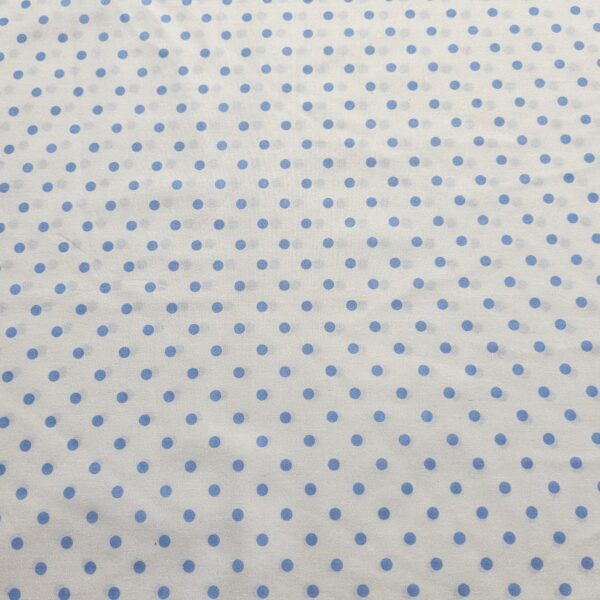 Sevenberry - White with light blue dots S0030