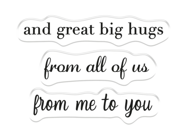 Crafters Companion - Stamp & Die Set - With Love From All Of Us