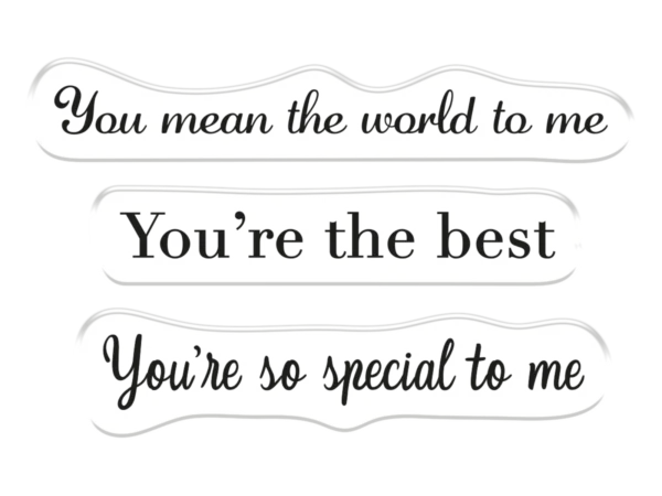 Crafters Companion - Stamp & Die Set - My Friend, You’re The Best