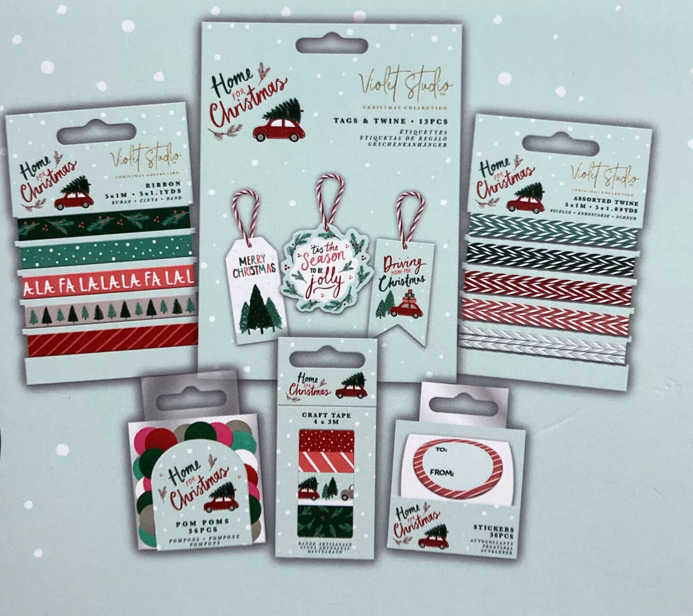 1 Violet Studios Gift Decorating Bundle - Home for Christmas