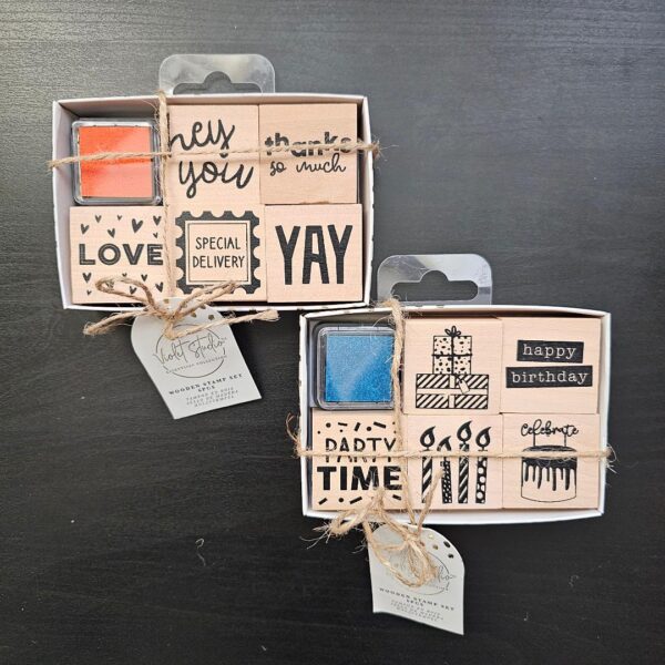 Crafter's Companion Violet Studio - Wooden Stamp Set 12pc