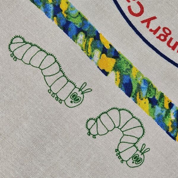 Fabric Panel - The Very Hungry Caterpillar Label - Panel 49