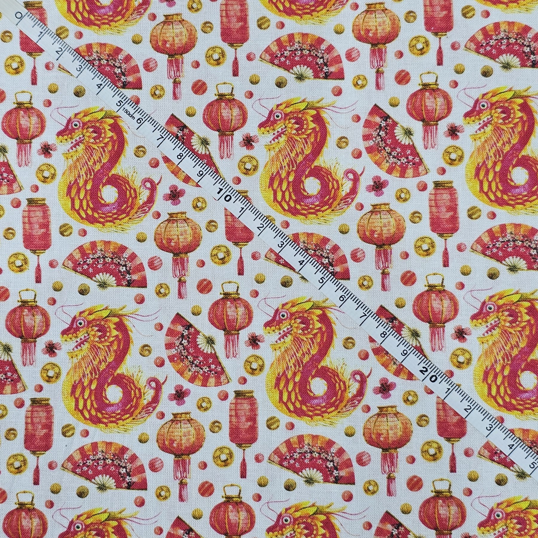 Crafty Fabrics - Small Japanese Dragon Design - CC087