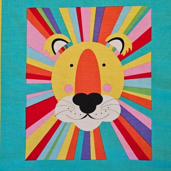 Fabric Panel - Safari Alphabet - Panel 6