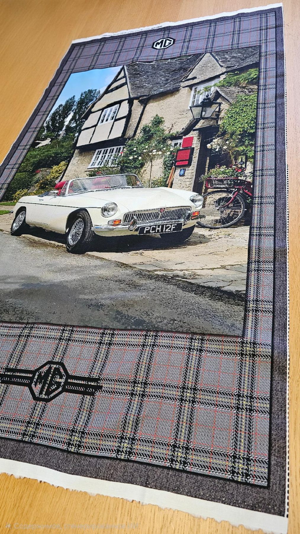 Fabric Panel - MG British Motor Car - Panel 9