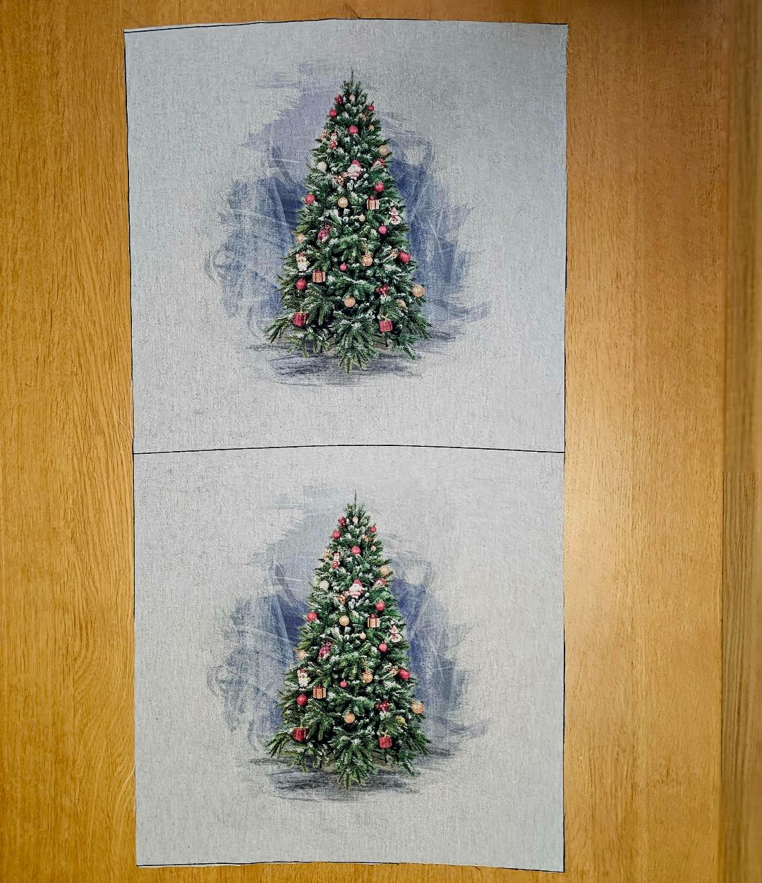 Fabric Panel - Christmas Tree Design - Panel 12