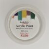 Hunkydory - Artist Acrylic Paint - Metallic - White - 01