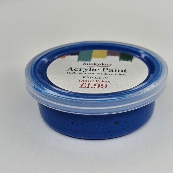 04 Bl Hunkydory - Artist Acrylic Paint - Glitter - Blue - 04