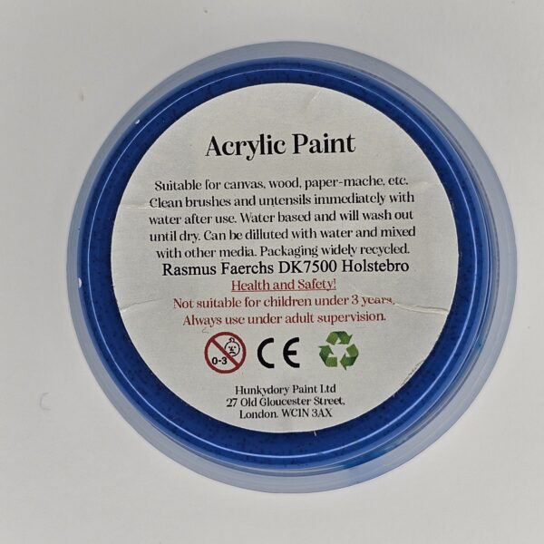 04 Blu Hunkydory - Artist Acrylic Paint - Glitter - Blue - 04