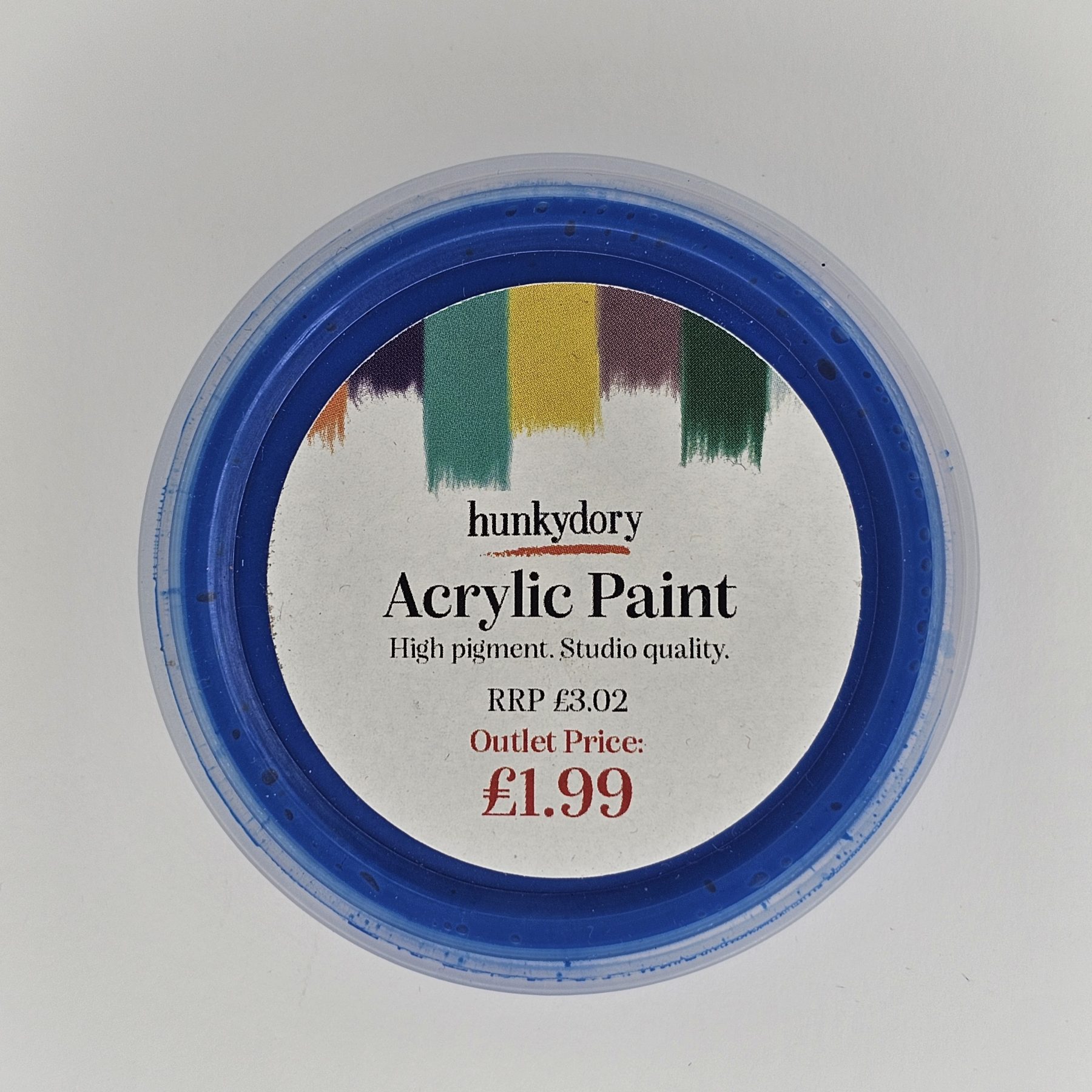 Hunkydory - Artist Acrylic Paint - Neon - Blue- 05