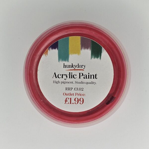 Hunkydory - Artist Acrylic Paint - Metallic - Pink - 05