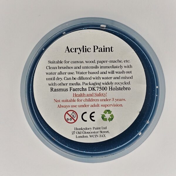 05 Turquois Hunkydory - Artist Acrylic Paint - Glitter - Turquoise - 05