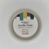 Hunkydory - Artist Acrylic Paint - Metallic - Silver - 14