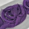 3D Flowers Large Purple Trimmings - 3 metres - TP3034