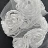 3D Flowers White Medium Trimmings - 3 metres - TP3028