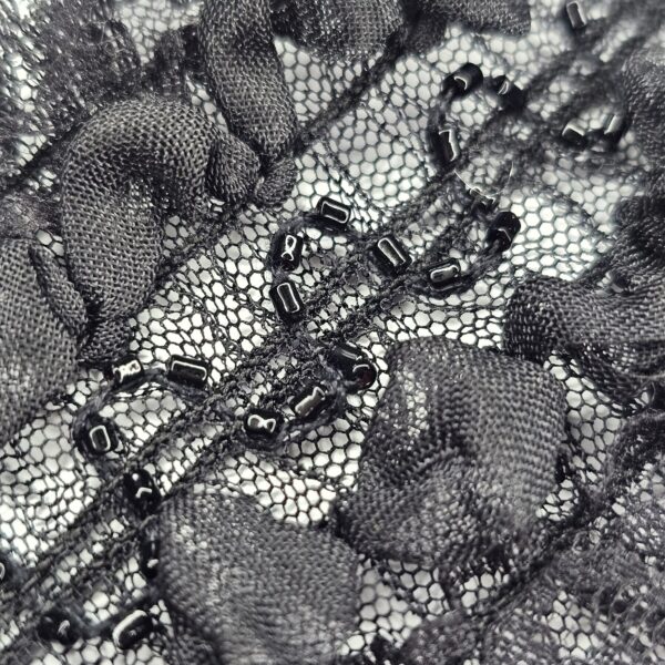 Black Elasticated Large Trimmings - 3 metres - TP3033