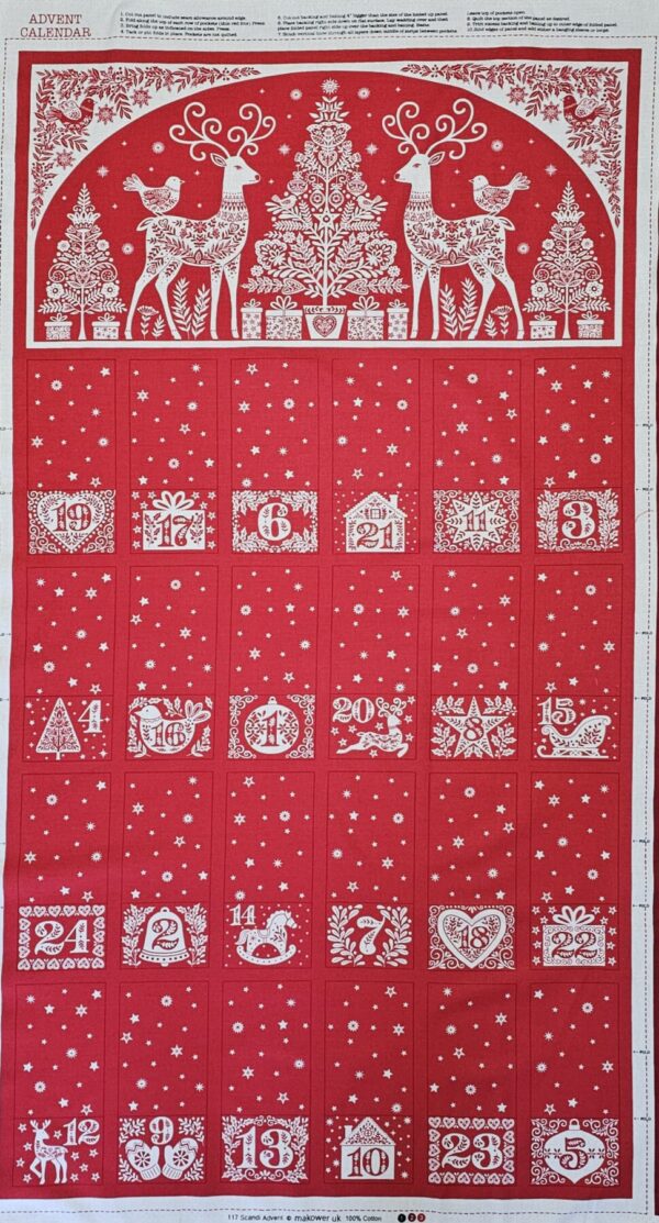 20260228_091216 Fabric Panel - Scandi Christmas Advent Calendar - Panel 7