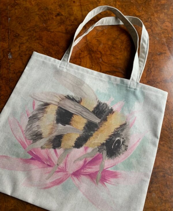 Fabric Panel - Bee and Flower - Panel 26